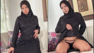Muslim Hijabi Teen Caught Watching Porn and Gets Ass Fucked by Step Bro