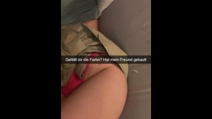 Turkish Teen Cheats on me during Camping Snapchat German