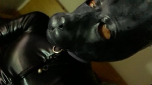 Katjakatt666 Latex Shemale Pup Solo