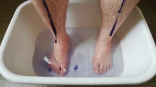 Washing the Tools, now with Purple Shampoo