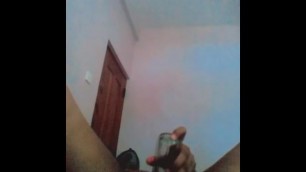 Using Sauce Bottle inside her Pussy සෝස් බෝතලෙන් අක්කා ගන්න ආතල් එක