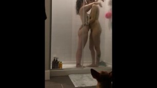 Lesbian Shower Sex, STRAPON FUCKING/ BLOWJOB & PUSSY EATOUT