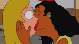 American Dad! - Linda Memari Kisses Francine Smith - Lesbian Kissing