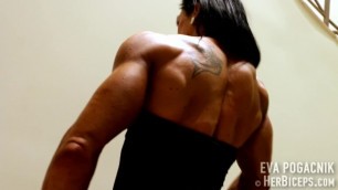 Eva Pogacnik Ultimate back Muscles Muscle Girl