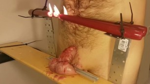 Wax and Run a Treadmill CBT Bondage