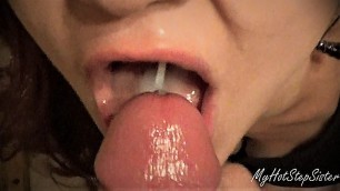 RISKY BLOWJOB! - I Cum in her Mouth during a House Party Full of People