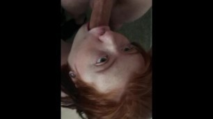 Redhead Deepthroats Big Cock