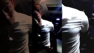 Hot Korean Stripping & Jerking off in Car