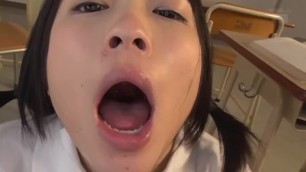 Minami Riona's Throat Inspection & Uvula