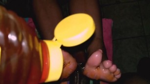 Honey Drip Footjob