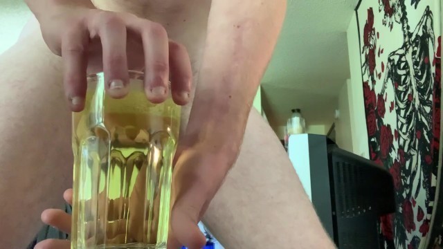 Filling a Cup with Pee