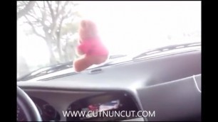 Jerking and Sucking Fat Cock in the Car