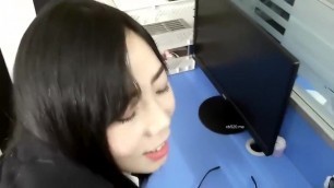 Female secretary seduces director to fuck her during break time