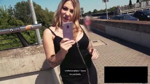 Hot German Slut Agrees To Fuck in Public!