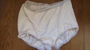 Comshot in my mother-in-law panties 1