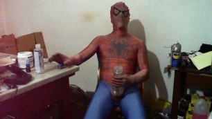 Spiderman spandex muscle fleshlight