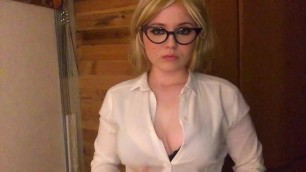 Lustful Teacher Studies Blowjob