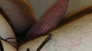 Electrosex Cum Shot with thru hole penis plug