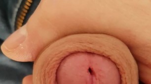 Uncut Foreskin Closeup Cumshot