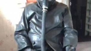 Cock play in rubber.