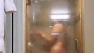 Chubby Big Ass Wife In Shower