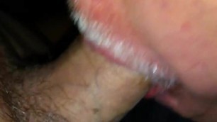 Sucking a manscaped dong at the adult theater