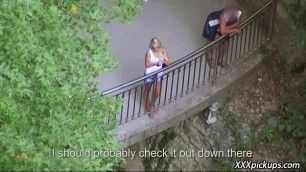 Public Pickups - Sexy Euro Girl Fucks In Public For Money 20