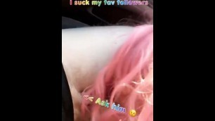 T-Girl Princess Layla Sucks a Snapchat Follower