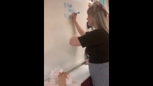 Sexy Blonde Hot School Teacher