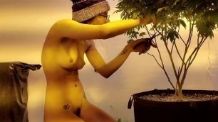 Nude Gardening with Freak77Show Grow Tips Episode 2 Lollipopping