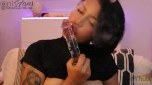 Silvia’s Blowjob with Vape from Webcam Show, Live on MFC and Bonga as Youtwoknow CB Silvia_xxx