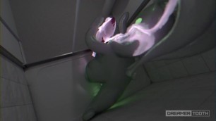 HORNY GOODRA LIGHTS UP ROOM WITH HIS THICK GLOWING CUM [POKEMON]